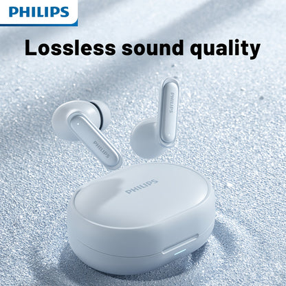 2025 for philips Wireless Noise Cancelling Headphones with 400mAh Battery, Double-Click Left Ear to Switch Mode, Lightweight & Portable, USB-C Charging, Condenser Microphone, Semi-Open Back Design, Ideal Gift for Gamers & Mus