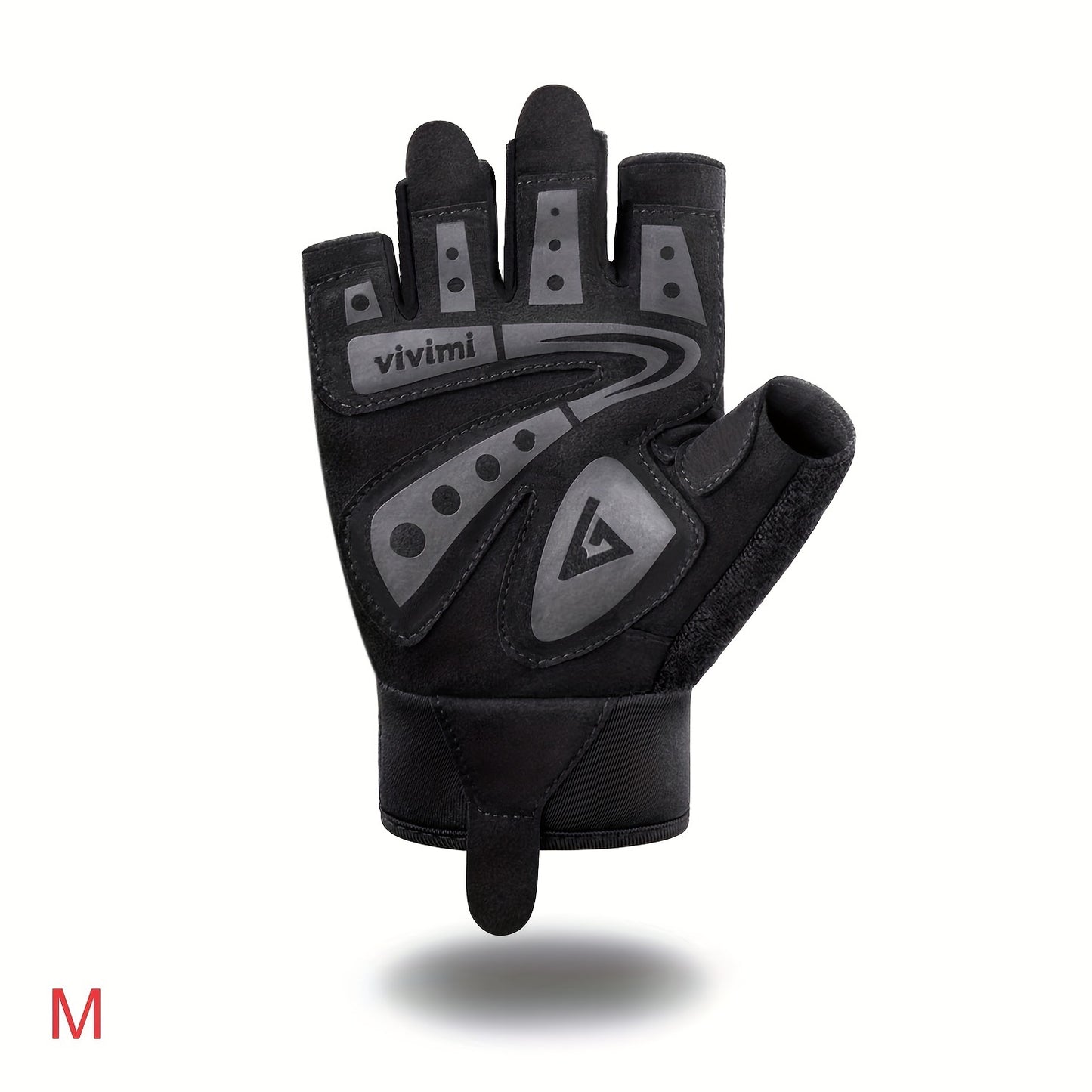 1 Pair of Versatile Fitness Gloves - Black, Polyester Blend, Knit Fabric, Adjustable Buckle Closure, Extra Grip for Weightlifting, Training, Suspension, Pull-ups - Perfect for Indoor & Outdoor Gym Workouts, Gym Gloves|Adjusta