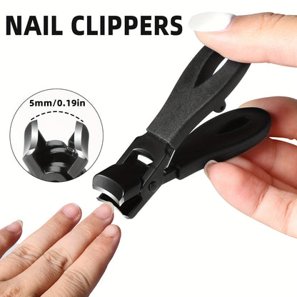 6pcs Ingrown Toenail Care Kit - Wide Jaw & Large Angled Clippers for Thick Nails, Includes Nail File & Pedicure Tools, Long Handles, eagle beak nail clippers, Ideal for Men & Women's Manicure and Pedicure Set, DUANGDUANGBIU