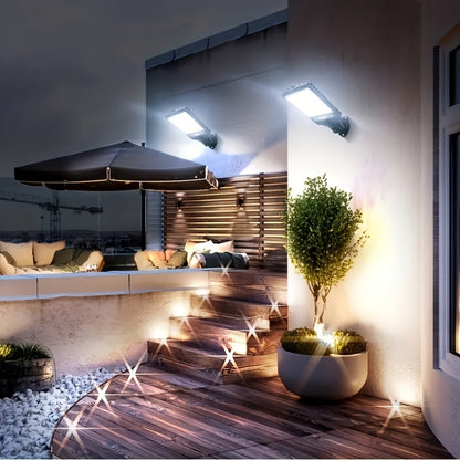 New Outdoor Solar Street Light With Remote Control LED Wall Light, Human Sensing Courtyard Light, Waterproof Garden Light