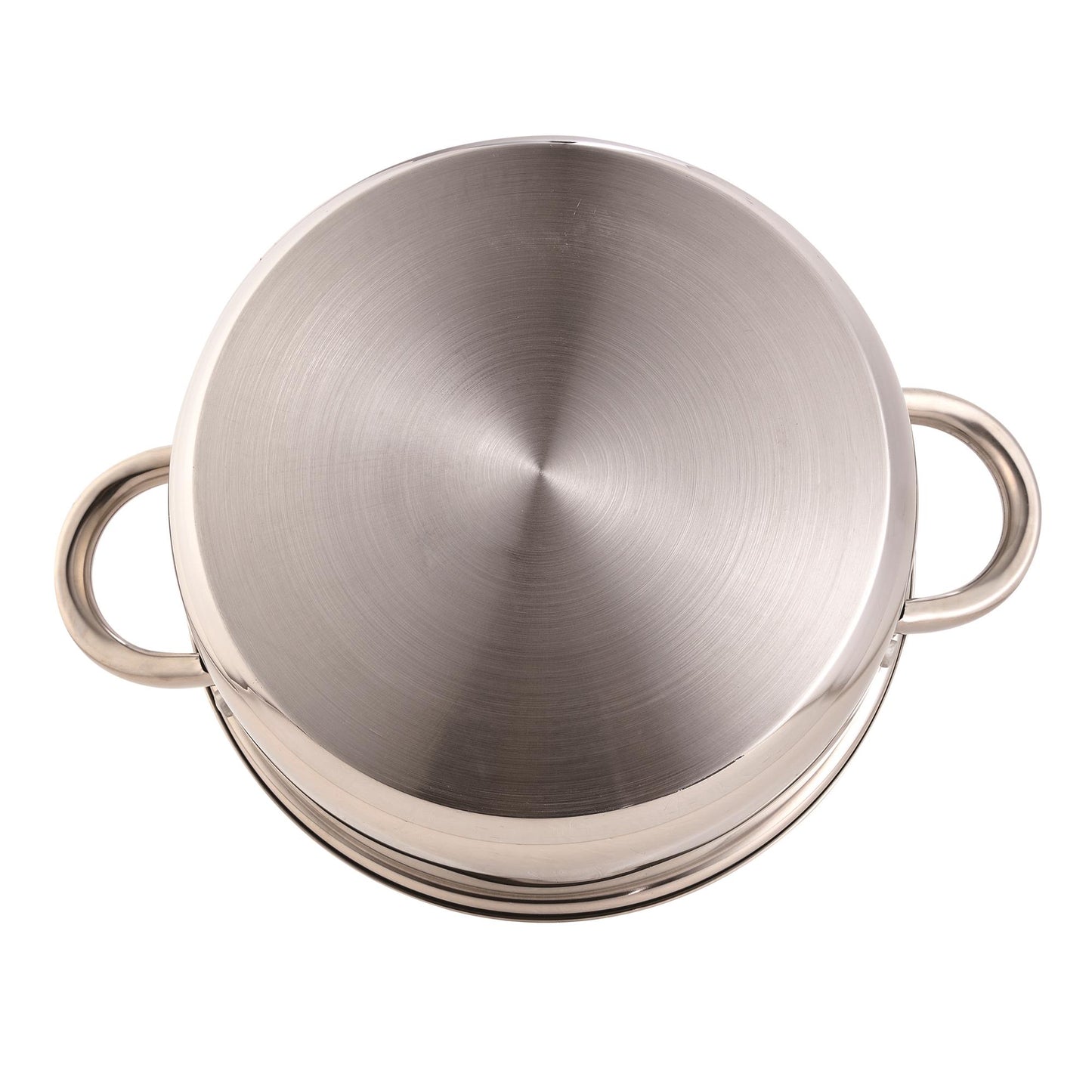 Well Home 12pcs Stainless Steel Kitchen Battery Game with Induction Bases And Ergonomic Handles