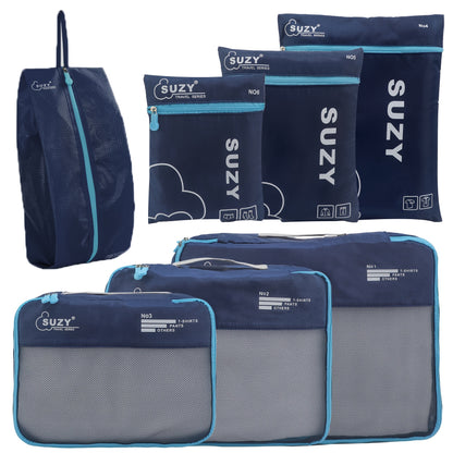 Travel Organizer Bag 7pcs Set Portable Suitcase Organizing Bag Clothes Storage Bag