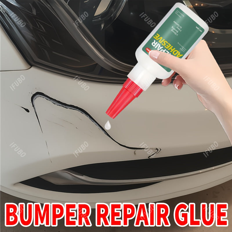 Heavy-Duty Automotive Bumper Plastic Glue - Structural Repair Adhesive for Cracks, Chips, Impact Damage - No-Weld Bonding for Bumpers, Mirror Base, Exterior Plastic Repairs - Automotive Body Repair Technician Approved, Quickf