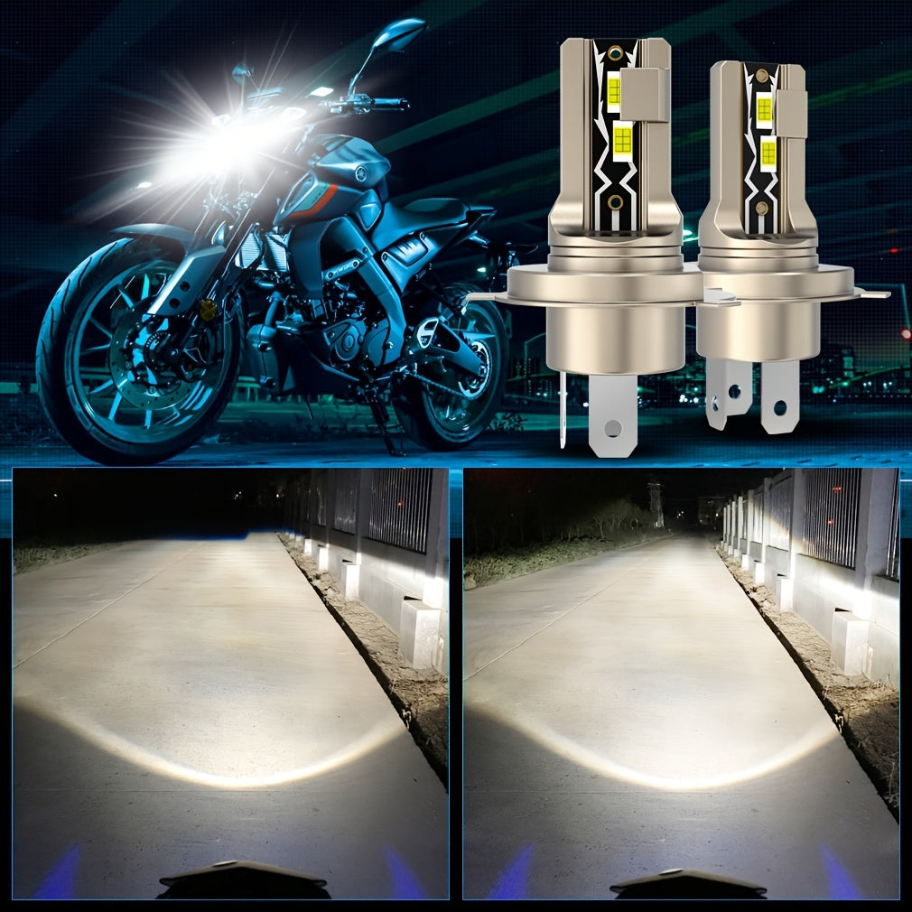 S&D 2pcs H4 LED Bulbs 9003/HB2 LED Fog Lights 30000LM LED Headlight Bulbs CSP Fanless with Canbus High And Low Suitable for Audi, for Honda, for H4 LED Headlight Aluminum Alloy Body, Without Battery, Headlight Bulb