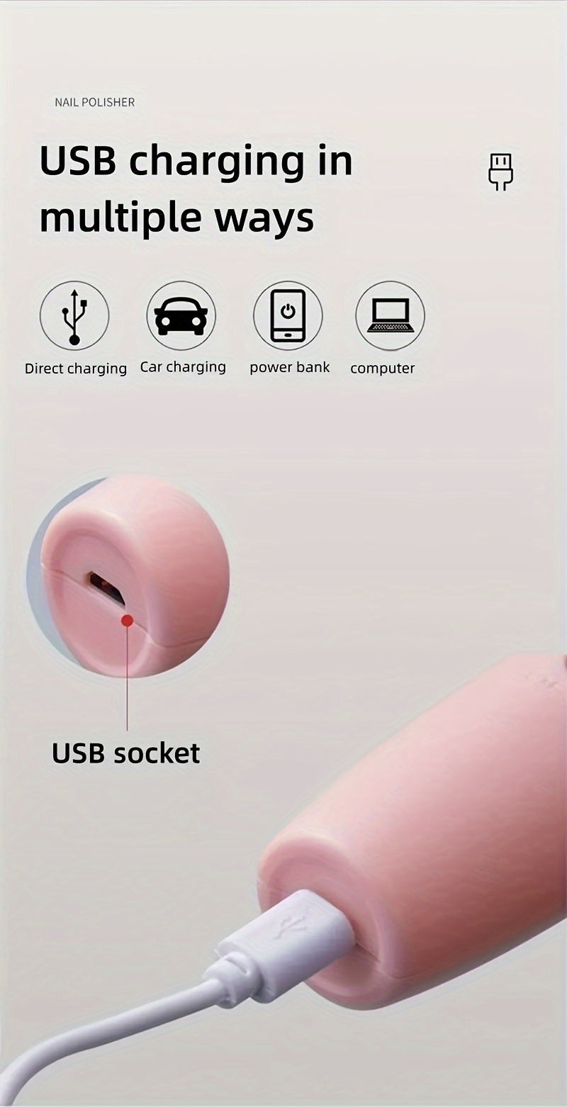 Removedor de calos elétrico para os pés, lixa de pés portátil e recarregável com esmeril para os pés.