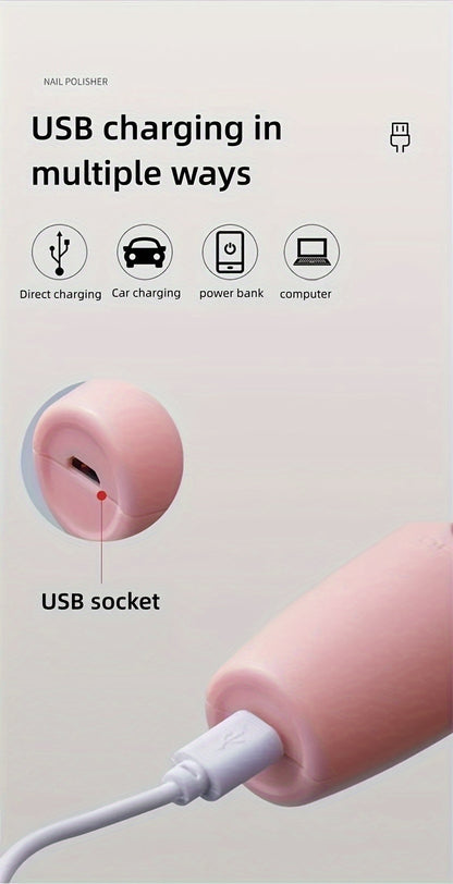 Removedor de calos elétrico para os pés, lixa de pés portátil e recarregável com esmeril para os pés.