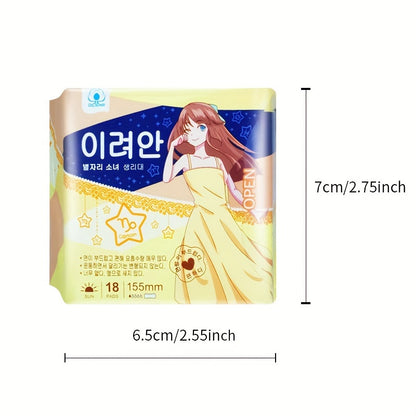 54/108pcs of Feminine Pads, 155Mm Ultra-Thin And Leak-Proof, Soft And Comfortable Without Fragrance, Menstrual Products for Women.