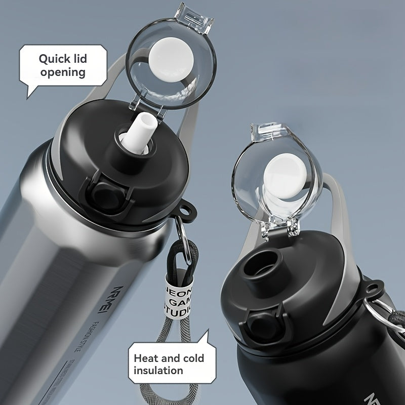 A 1500Ml Stainless Steel Thermos That Keeps Drinks Cold for 24 Hours, Is Leak-Proof, And Free of BPA, Featuring a Portable Handle. It'S an Ideal Gift for Outdoor Activities, Camping, Hiking, And Perfect for Valentine'S Day, M