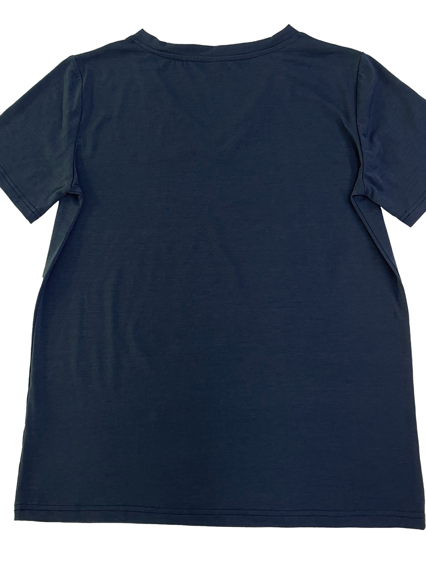 Perfectly Letter Print T-shirt, Casual V Neck Short Sleeve T-shirt, Women's Clothing