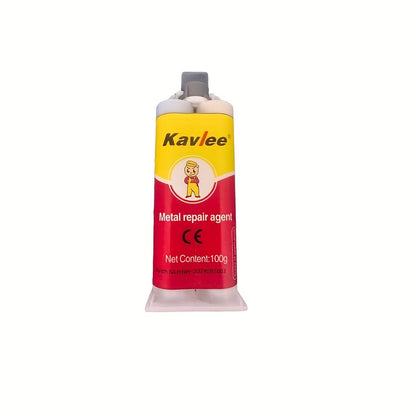KAVLEE 100g Magic Repair Glue - AB Metal Strength, Heat Resistant, Cold Weld Adhesive for Durable Iron Bonding, Quick & Easy Application, All-Purpose Repair Gel, Allpurpose Adhesive|Userfriendly Packaging|Cold Weld Technology