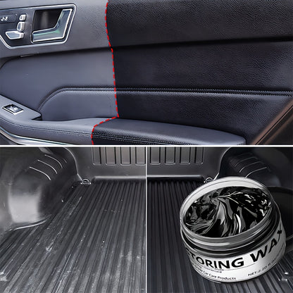 65ml  Interior Renovation Wax & Plastic Parts Renewal Interior Shine Wax, Tire Protector, Black Vehicle Yellowing Repair with Nano Crystal Coating Effective Scratch Removal & Restorative Formula for Long-Lasting Shine