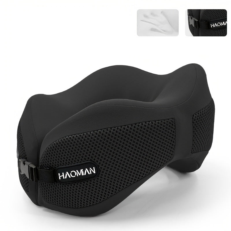 1pc Travel U-Shaped Neck Pillow | 360° Head and Neck Support Design, Compact Ergonomic Washable Cover, Fits Airplane / Car / Train / Camping / Sleeping Scenarios, Portable Support Cushion