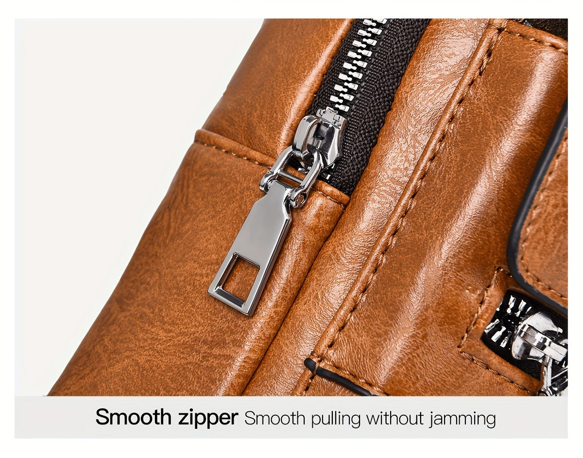 New and Wear-Resistant Men's Crossbody Bag, Handbag, Shoulder Bag, Chest Bag, Made of Wear-Resistant Fabric, with Large Capacity, Convenient to Carry, Suitable for Daily Work, Leisure, and Travel, Available in Multiple Colors