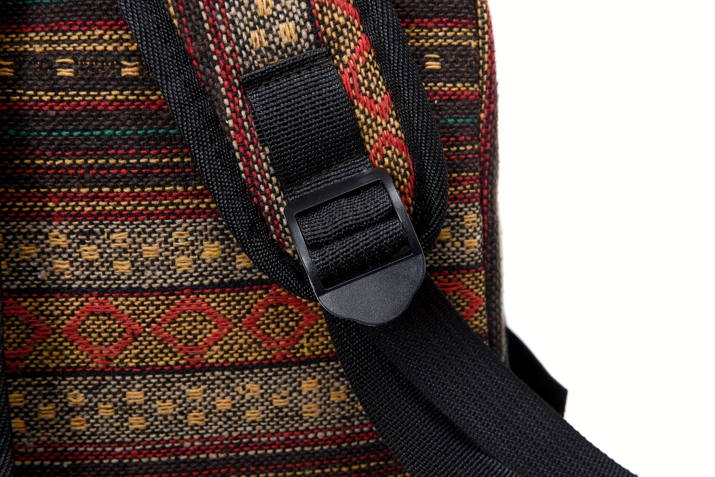 2025 vintage style backpack with adjustable straps, multiple compartments in brown, red, blue, and gray, large capacity travel and vacation backpack, travel backpack