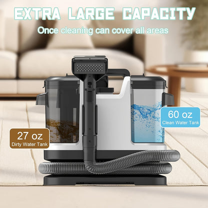Spot Cleaner 500W 12Kpa Handheld Carpet Cleaner for Sofa Curtain Spray Suction Integrated Machine Household Clean Machine