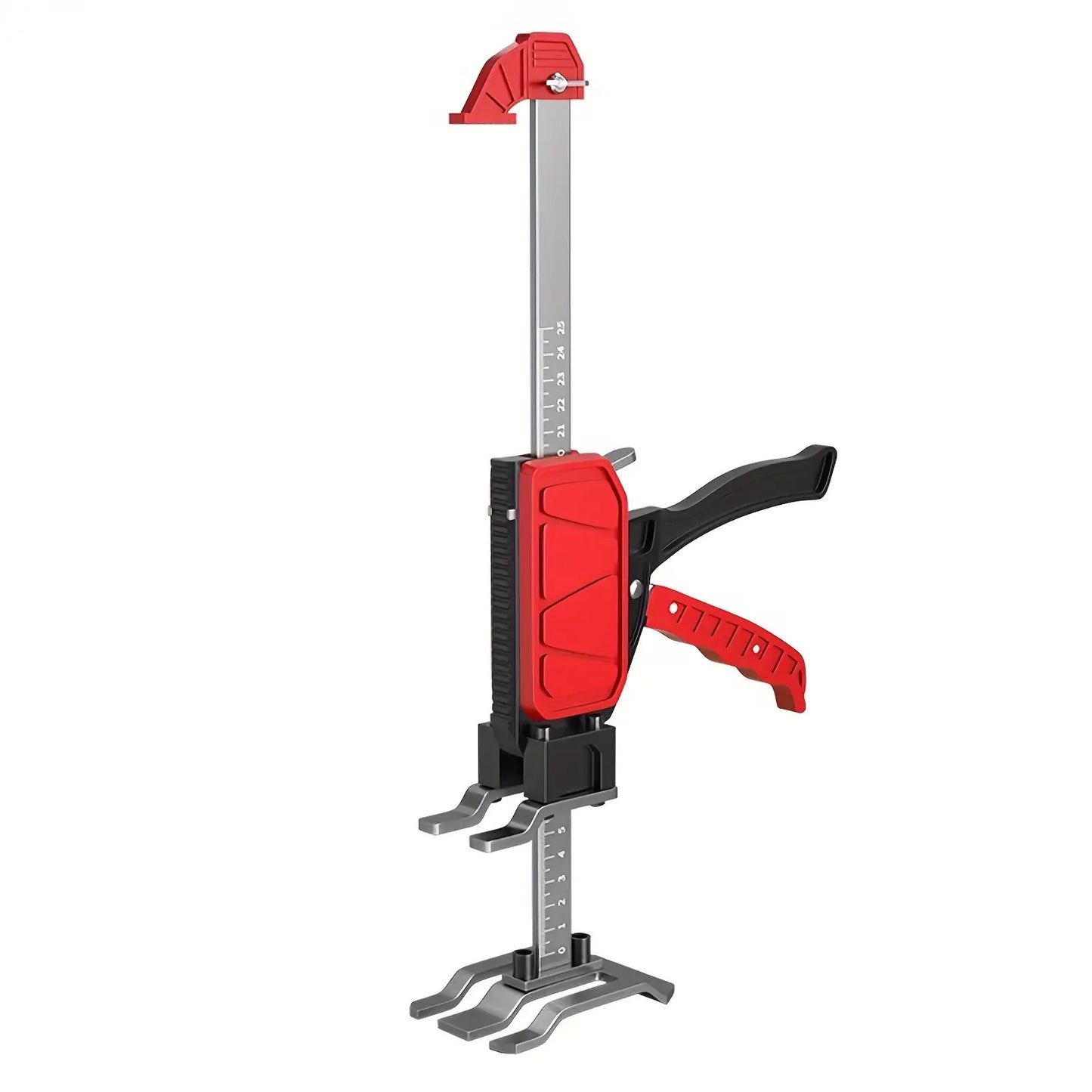 2pcs Heavy-Duty Manual Arm Jack - 200kg/440 lbs Capacity Construction Jack with Adjustable Height, Sturdy Base & Ergonomic Handle, Compact Portable Lifting Device with Stabilizing Feet for Furniture, Door, Cabinet Installatio