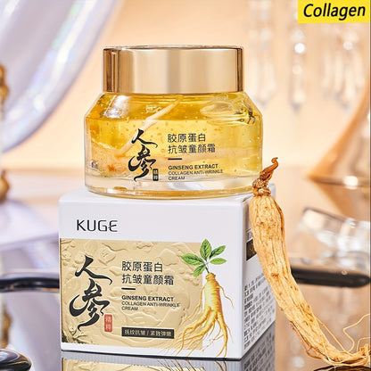 Collagen Ginseng Moisturizing Cream, Firming Cream, Rich in Collagen, Moisturizing And Hydrating Without Drying, Firming Skin, Anti-Aging Skincare,Make Skin Younger-Looking, Cream Suitable for All Skin Types