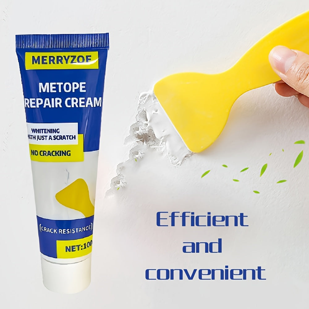 Kit de reparação de paredes com massa e espátula para reparar paredes, mossas em gesso e riscos em madeira de forma rápida e fácil. Massa para reparação de superfícies, ideal para reparar buracos de pregos e outras imperfeições em paredes domésticas.