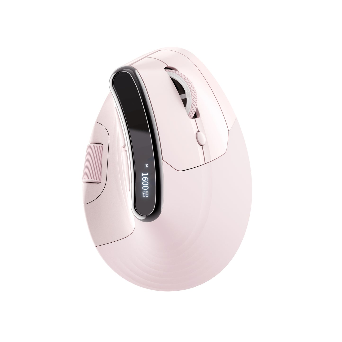 MCPIWOHY Dual Wheel Wireless Wireless Mouse, 2.4GHz, Type-C Wired Triple Mode Connection, Ergonomic Mouse with Screen Display, Rechargeable Optical Mouse