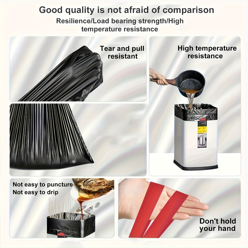 cs oof Drawstring Trash Bags, Extra Large 3.0mm Thick Plastic Bags, 3.0mm is Strong, Suitable for Home, Office, Kitchen, Bathroom, Outdoor, Commercial Use - Compatible with Trash Cans & Trash Cans, Kitchen Waste Disposal, Gar