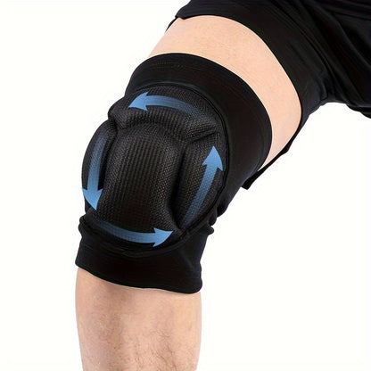 2pcs Heavy-Duty Knee Braces with Thick Cushioning - Adjustable Compression Fit (Black/Teal) for Men & Women,, Joint, Post-Surgery, & - Knee Stabilizers