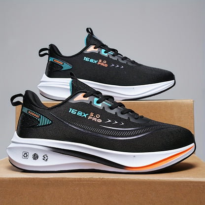 Men'S Running Shoes – Lightweight, Breathable, Soft Cushioned Sole, Suitable for Road and Outdoor Use, Multi-Functional Anti-Slip Sneakers for Marathon, Triathlon, Trail Running, Cycling Training, Gym, Aerobic Exercise, Hik