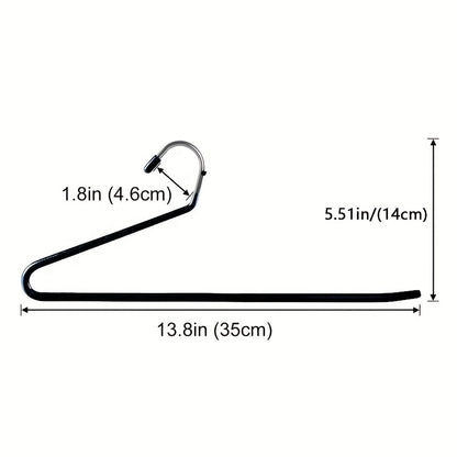 10pcs Space-saving Goose Z-shaped Pants Hanger Durable Metal Material Multi-functional Pant Storage Household Supplies, Clothing Store Pants Display Clothes Rack