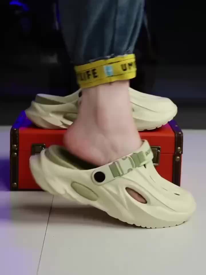 Men'S and Women'S Summer EVA Slides - Lightweight, Breathable, Non-Slip Comfort Sandals for Beach, Hiking, and Casual Wear, Soft Sole, Open Toe, Stylish Black and White Design, Beach Sandals | Summer Footwear | EVA Material S