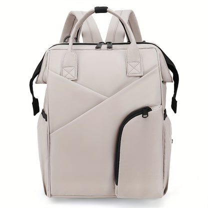 Multi-layer Space Large-capacity Solid Color Fashion Simple Mommy Bag Portable Multi-functional Backpack, Halloween Thanksgiving Day Christmas Gift
