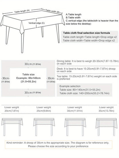 1pc, Bohemian Geometric Wave Pattern Tablecloth - European Style Cotton and Linen Rectangular Tablecloth for Farmhouse, Restaurant, Picnic, Camping, Birthday Party Decoration and Home Decor