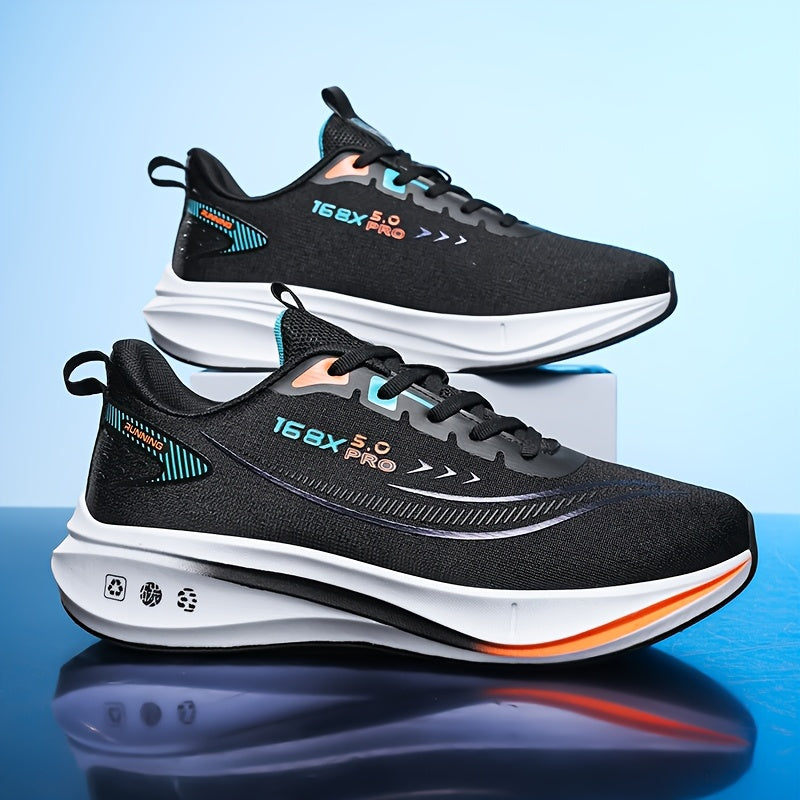 Men'S Running Shoes – Lightweight, Breathable, Soft Cushioned Sole, Suitable for Road and Outdoor Use, Multi-Functional Anti-Slip Sneakers for Marathon, Triathlon, Trail Running, Cycling Training, Gym, Aerobic Exercise, Hik