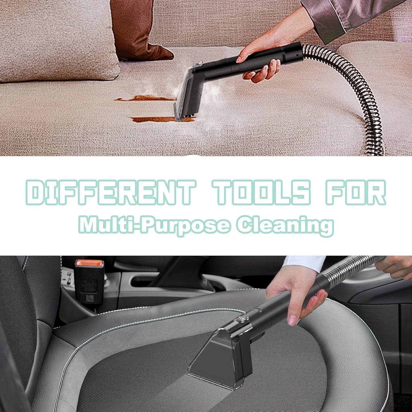 Spot Cleaner 500W 12Kpa Handheld Carpet Cleaner for Sofa Curtain Spray Suction Integrated Machine Household Clean Machine