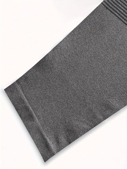 3 Packs Plus Size Simple Skinny Leggings, Casual High Waist Stretchy Leggings For Spring & Summer, Women's Plus Size Clothing