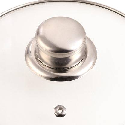 Well Home 12pcs Stainless Steel Kitchen Battery Game with Induction Bases And Ergonomic Handles