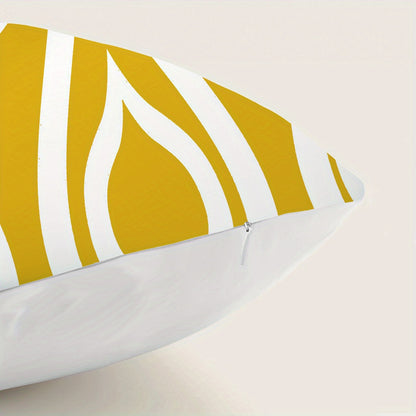 6pcs Modern Geometric & Floral Print Throw Pillow Covers, 44.96cm - Polyester, Machine Washable, Zip Closure - Ideal for Living Room, Bedroom, and Home Decor (Covers Only), Decorative Pillows | Contemporary Style | Zippered P