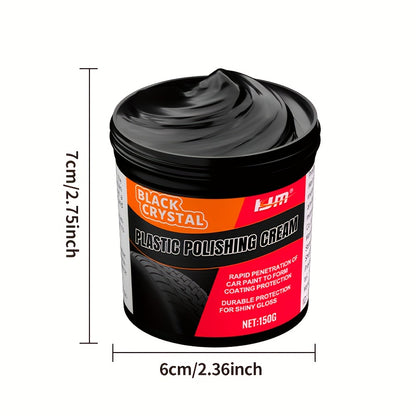 150g Universal Plastic and rubber Repair paste - interior reconditioning wax, automotive tire gloss maintenance, anti-aging and fading, repair scratches