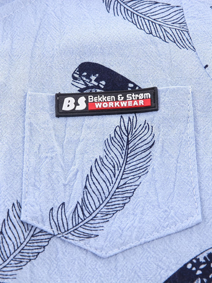 Conjunto casual para bebé menino - Camisola de manga curta e calções com estampado de penas - Conjunto infantil de 2 peças para atividades ao ar livre