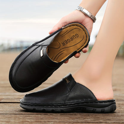 Men'S Mules & Clogs Summer Sandals, Closed-Toe, Breathable, Slip-On, Rubber Sole, for Beach, Garden & Outdoor Activities