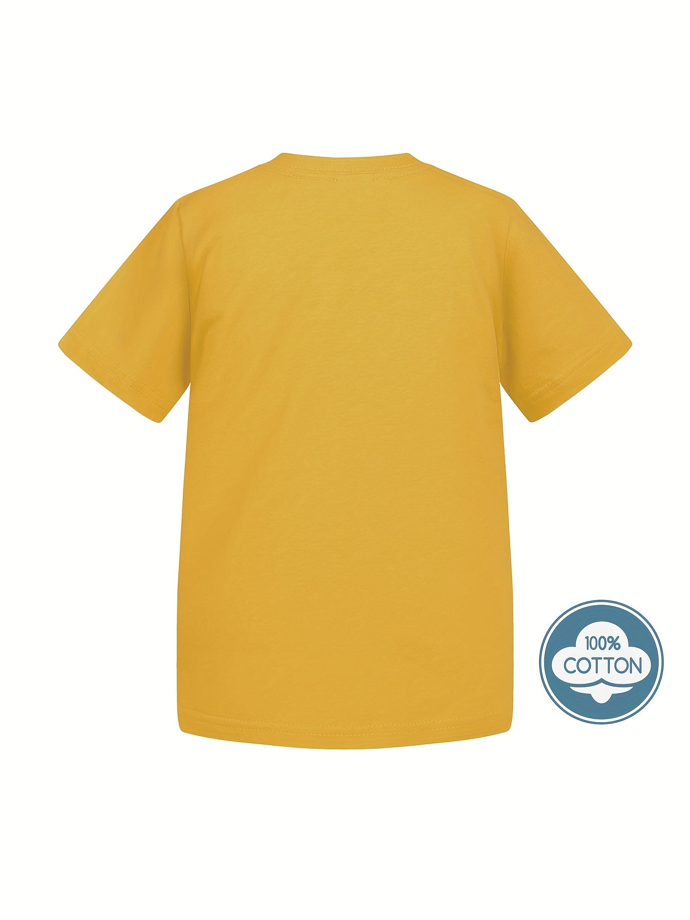 Kid's Solid Color T-shirt, Casual Short Sleeve Top, Boy's Tee For Summer