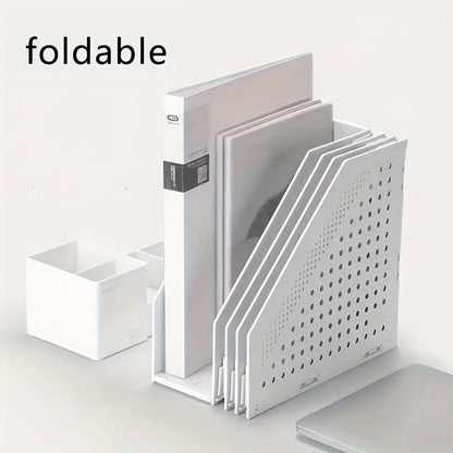 Caixa organizadora retrátil com 4 compartimentos para livros e arquivos: ideal para organizar documentos, arquivos e outros artigos essenciais de escritório, material escolar e decoração.