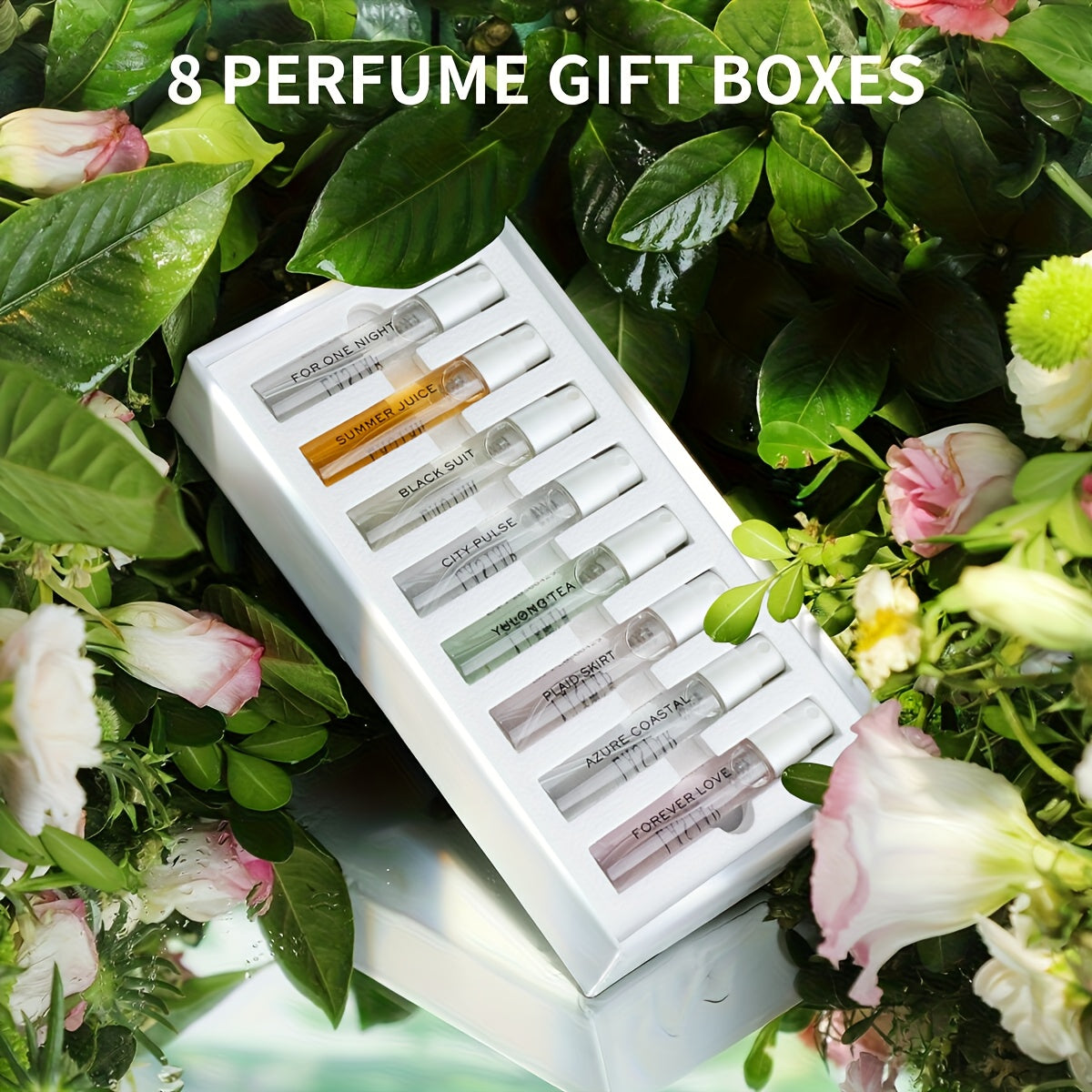 Luxury Women's Perfume Gift Set - 8pcs, Long-Lasting & Rich Scent with Jasmine Notes, Perfect for Daily Wear, Dates, Travel & Work - Ideal Birthday or Valentines day Present