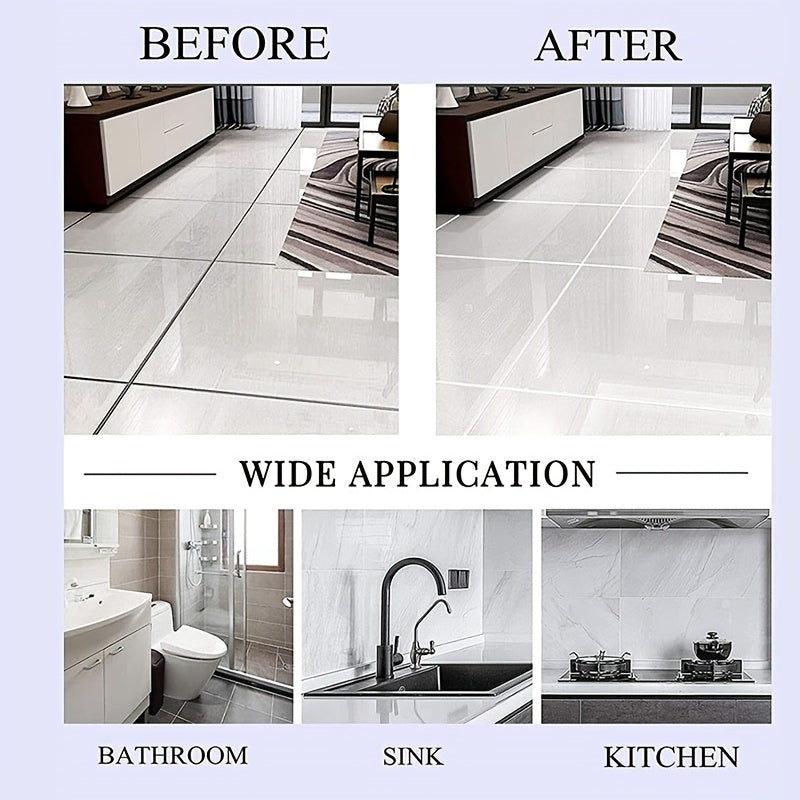 GOXAWEE 5-in-1 Silicone Caulking Tools, Sealant Finishing Tool Grout Remove Scraper With Stainless Steel Head, Caulk Remover Glass Glue Angle Scraper Including 5pcs Reuse And Replace Silicone Pads For Bathroom, Floor, Sink Jo