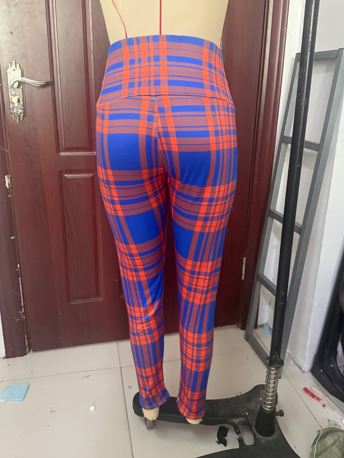 Women'S Thick Fleece-Lined High-Waisted Leggings with Pockets - Cozy Winter Trousers, Elastic Waistband, Straight-Leg Design, All-Season Comfort, Casual Wear