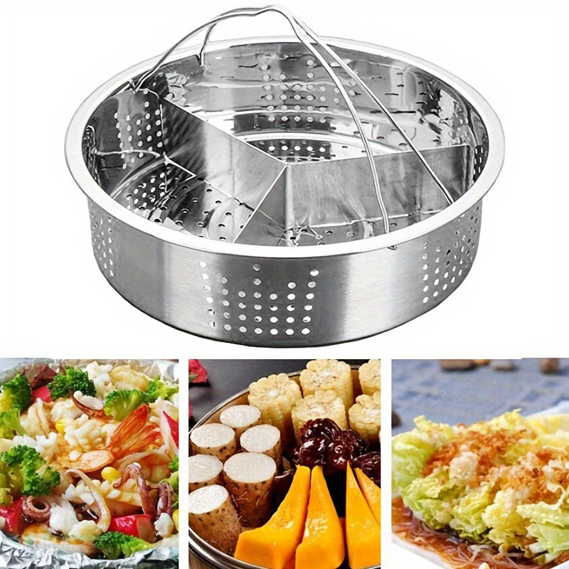 Steamer Basket for Instant Pot Stainless Steel Steamer Basket Rack Holder Trio Separator Pressure Cooking