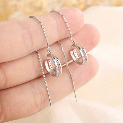 Brincos de pressão com zircónias brilhantes, estilo sexy, em cobre, joia requintada para presente feminino, perfeitos para uso diário e casual.