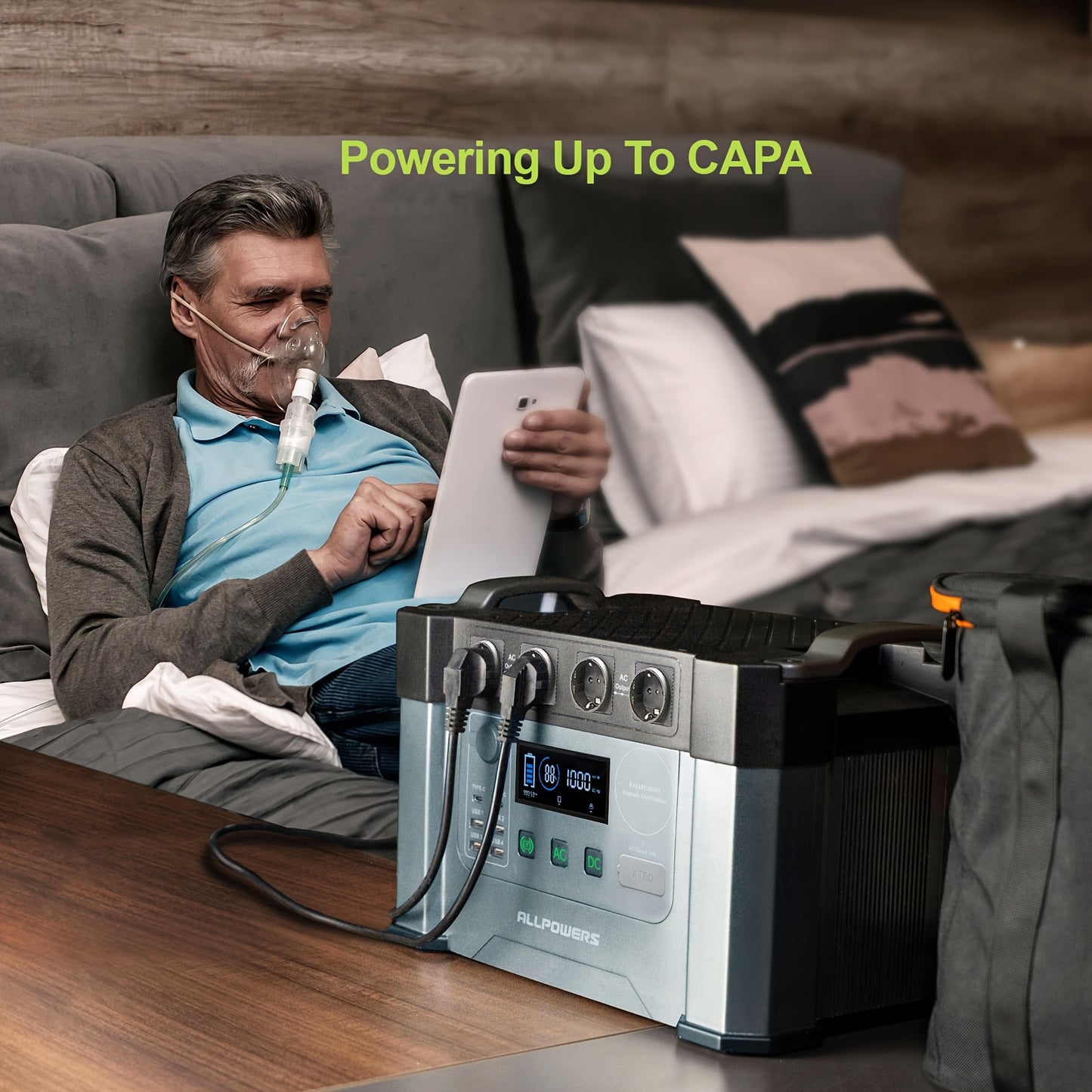 Estação de energia solar ALLPOWERS S2000 Pro com painel SP033 incluído, estação de energia portátil MPPT de 2400 W com 1 painel solar dobrável de 200 W, energia solar de reserva para roulottes, carrinhas, casas e campismo ao ar livre.