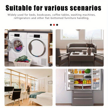 Eight-piece Furniture Moving Tool Set - 158.76 KG Load Capacity - Heavy-duty Steel Furniture Moving Tools, Easy Relocation and Moving Solutions - No Electricity Required, Durable and Reliable 360-degree Movement Tool for Home