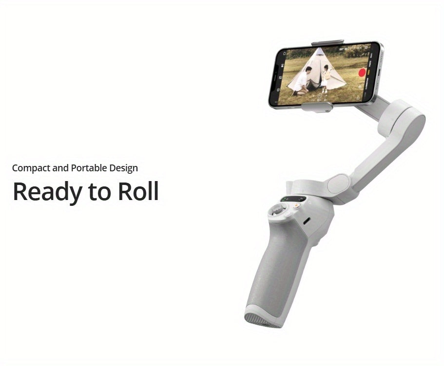 DJI Osmo Mobile SE OM Handheld Gimbal Stabilizer, a portable, foldable, intelligent follow - shooting and anti - shake mobile phone selfie gadget that is compatible with various devices