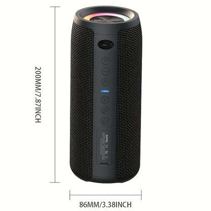 ZEALOT S51 Pro Wireless Speakers, Outdoor Portable Subwoofer Speaker, Wireless Speaker, Dual Pairing, 24 Hours Playtime Loud Stereo, Booming Bass, Charging Cable And Aux Cable, Connect with Mobile Phone/Tablet/TV, for Home, C