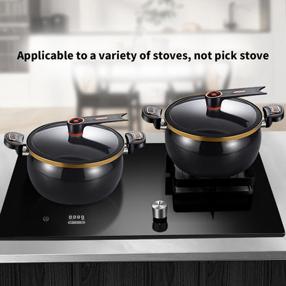 1 Piece Chubby Multi-Functional Soup Pot, 7L Large Capacity, 26cm Stew and Cooker, Non-Stick Pot for Induction and Gas Stoves